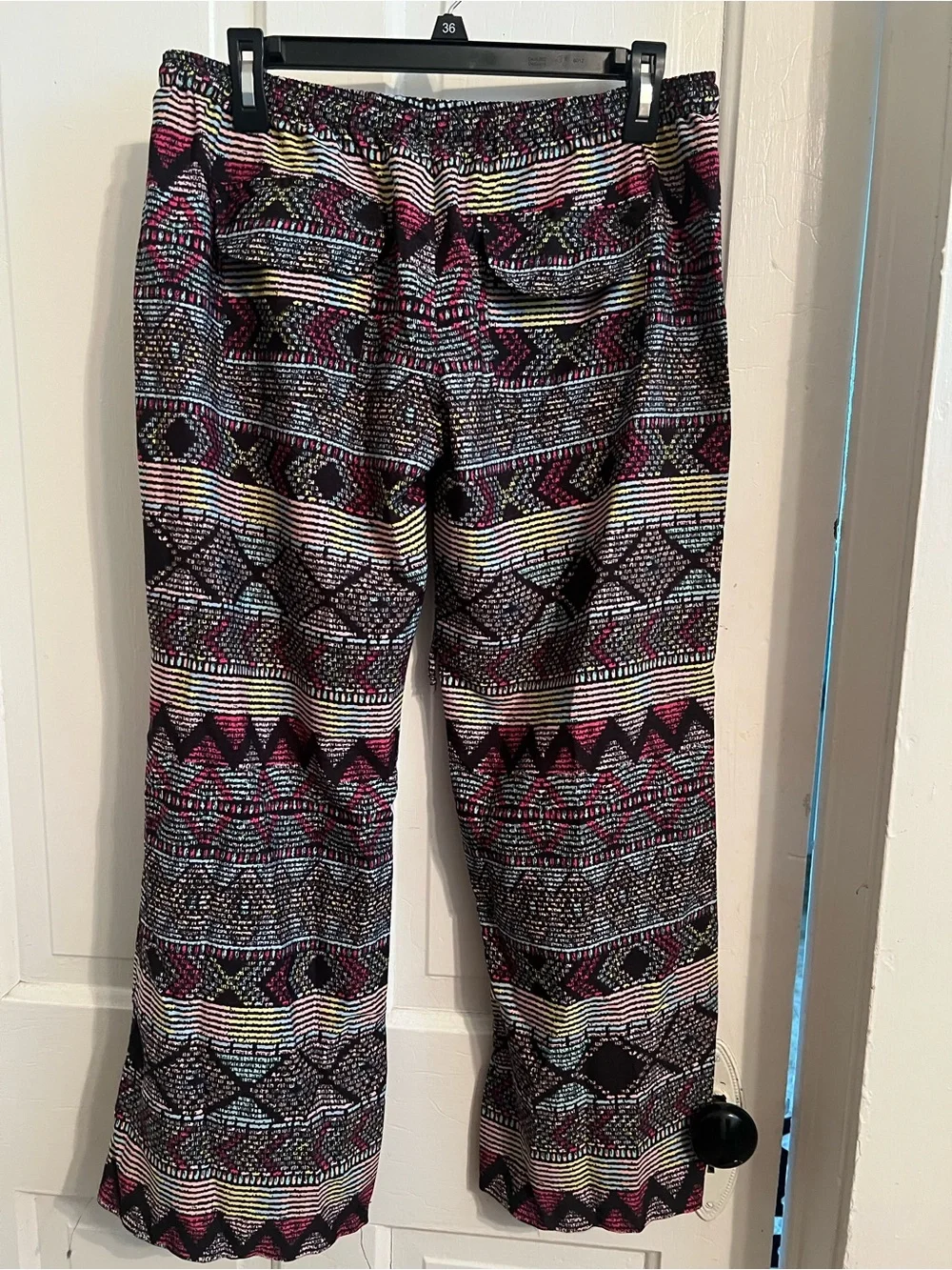 Vanilla Star Wide Leg Pants in Black, Pink, Yellow, Blue - Picture 2 of 2
